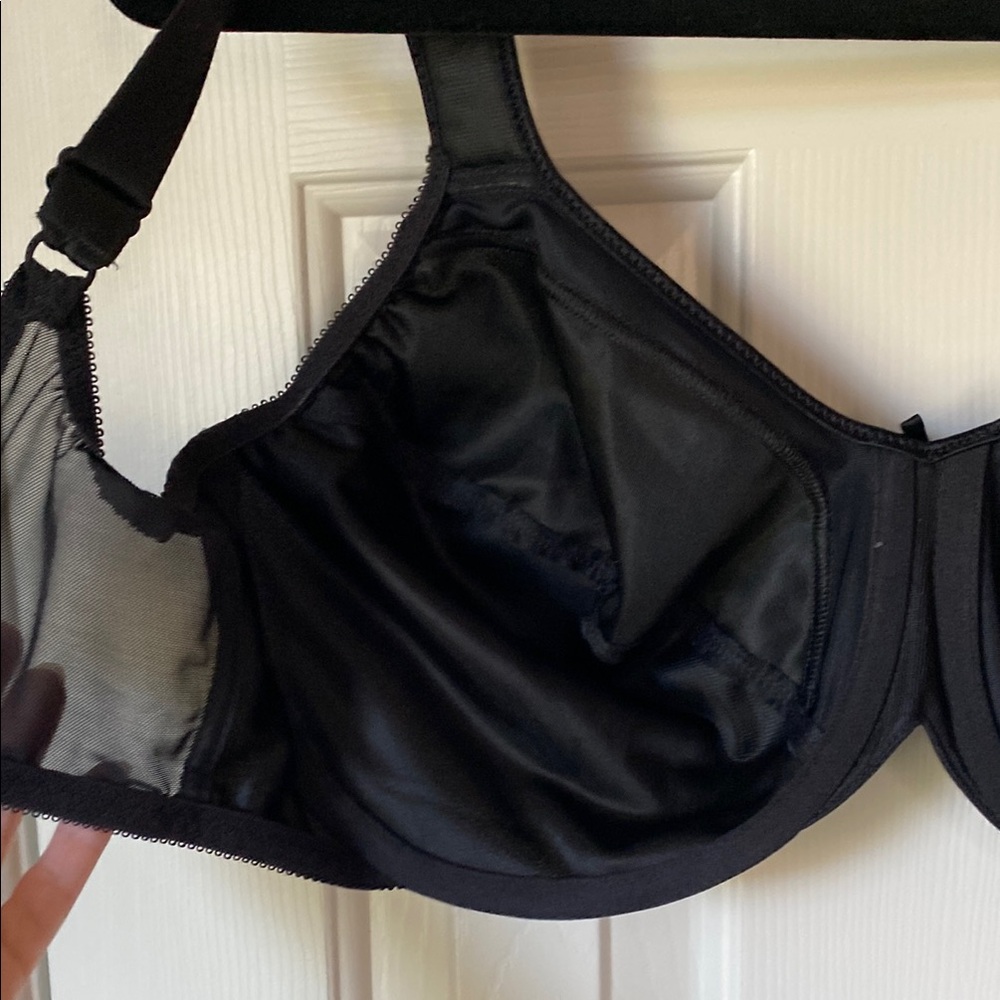 Bali Black Full-Coverage Bra with Supportive Straps 36G - Picture 6 of 8